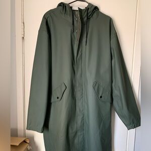 ASOS Olive Hooded Raincoat